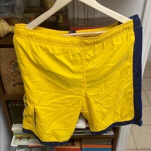 Vintage Quiksilver Bright Yellow Board Shorts